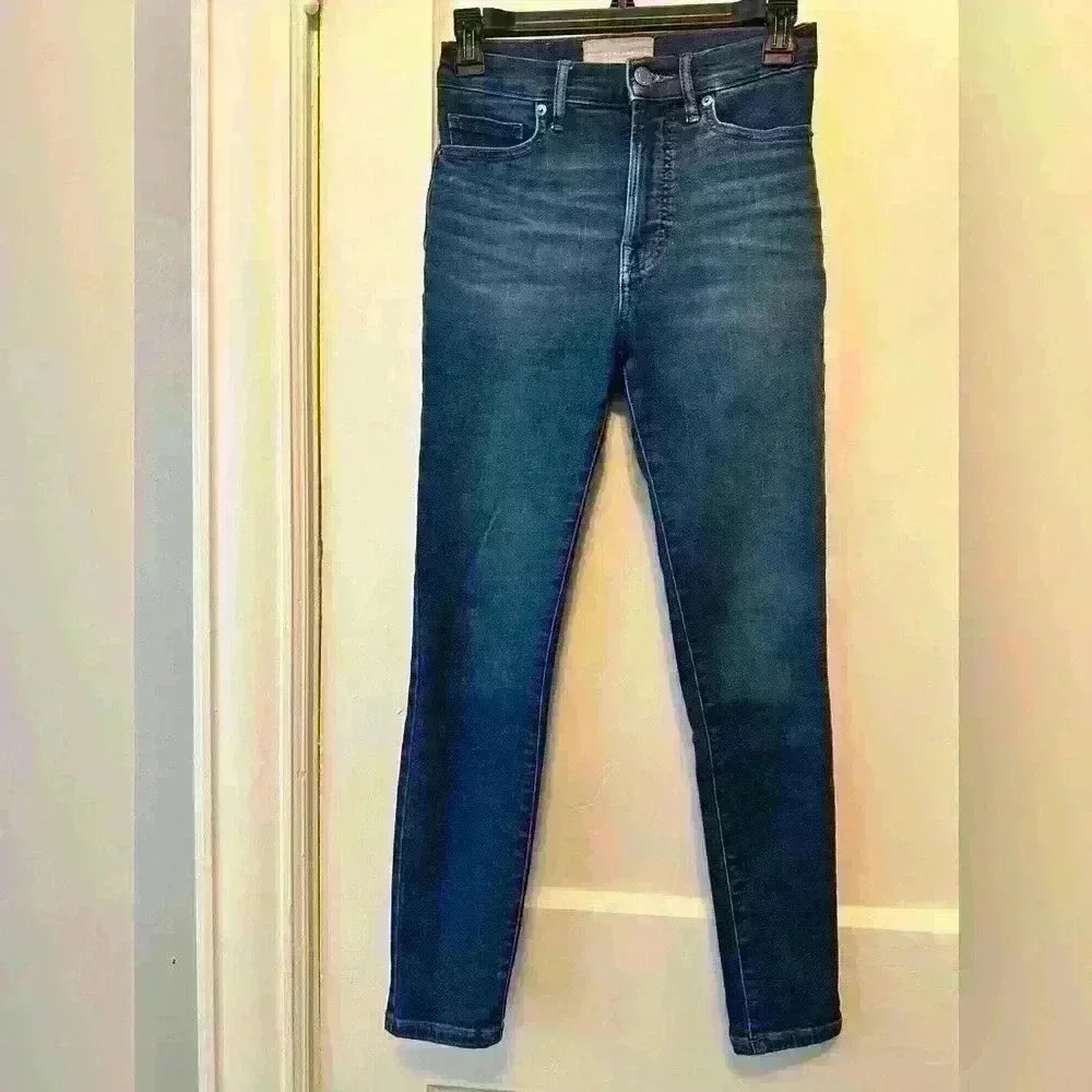 Everlane Authentic Stretch High-Rise Skinny Jean, size 25 ankle